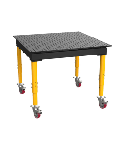 TMQRC61212V STRONGHAND MAX NITRIDE COATED 1200MM X 1200MM WELDING TABLE - ADJUSTABLE HEIGHT - CASTERS