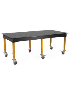 TMQRC625125V STRONGHAND MAX 2550MM X 1250MM WELDING TABLE - ADJUSTABLE WITH CASTERS