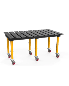 TMQCR62011SV STRONGHAND 1960MM X 1150MM NITRIDE SLOTTED WELDING TABLE - CASTERS